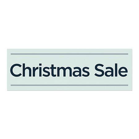 Cgsignlab | מכירת חג מולד -צהבה בסיסית נצמד חלון | 36 x12